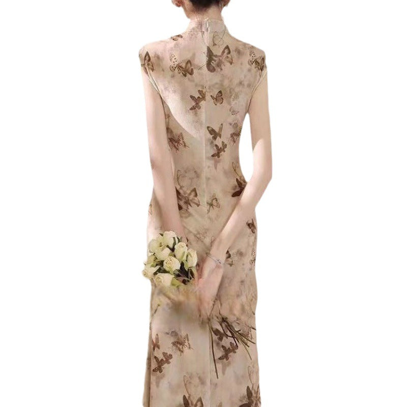 Elegantes Cheongsam-Kleid im Mid-Waist-Stil | LuxeStyle