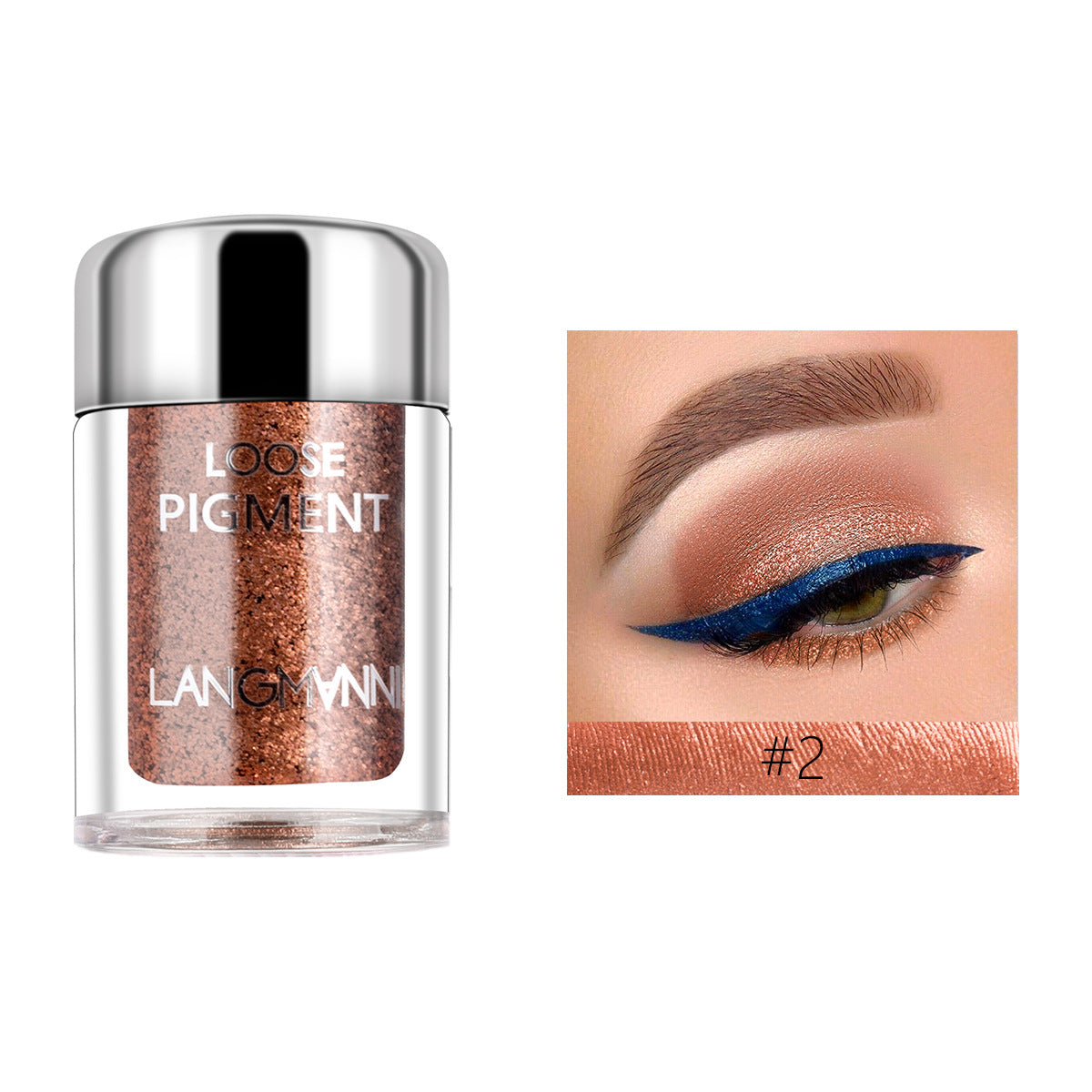 Perlglänzendes Lidschatten-Set mit Diamantglitzer – Bild 4 | LuxeStyle