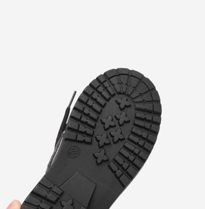Kinder-Herbstschuhe, Schwarzleder