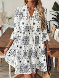 Elegantes Damenkleid mit 3/4-Ärmeln – Bild 1 | LuxeStyle