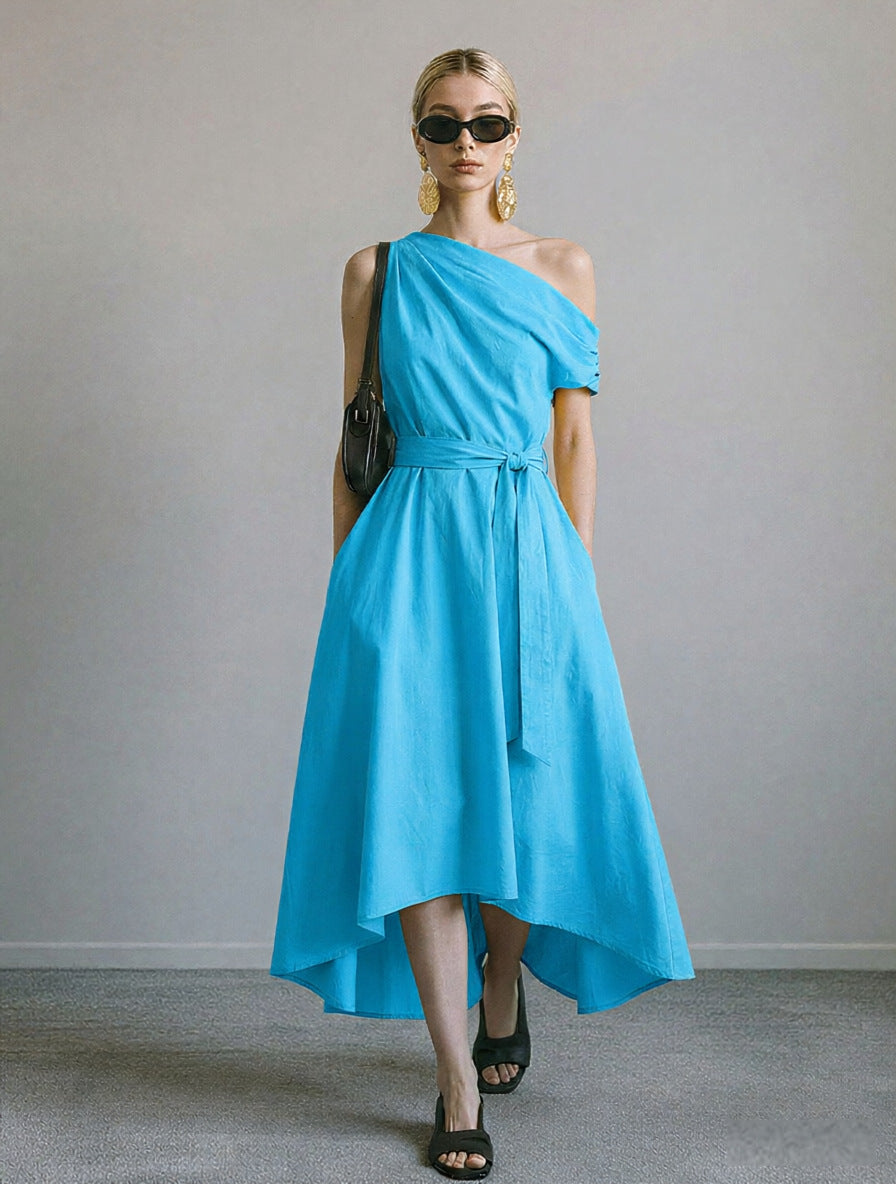 Elegantes Off-Shoulder Kleid mit Schnürung – Bild 17 | LuxeStyle