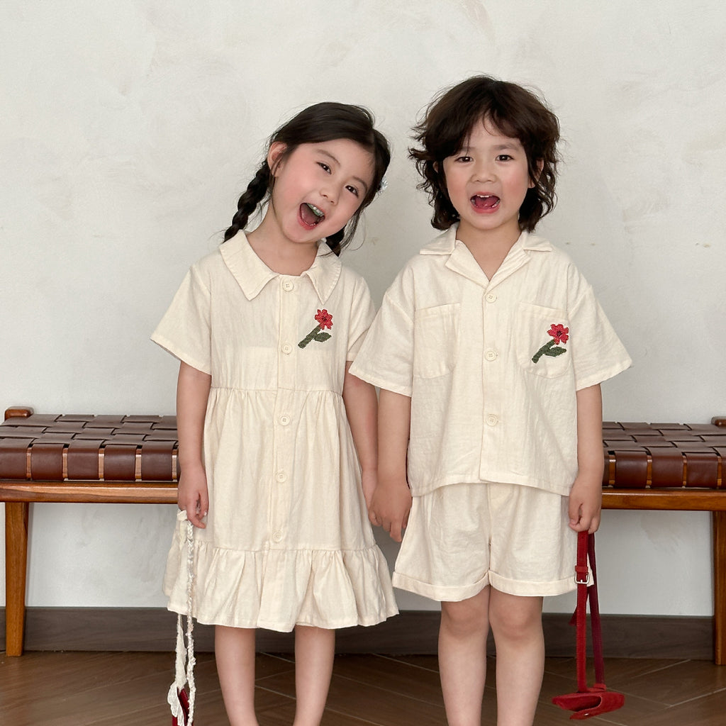 Kinder Sommer-Outfit mit Blumenmuster – Bild 2 | LuxeStyle