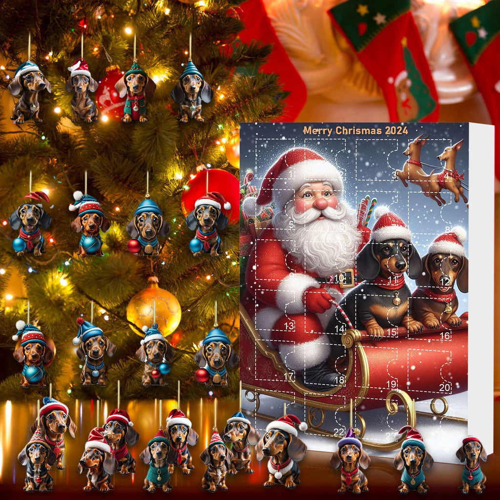 Weihnachts Countdown Tieranhänger Dekoration | LuxeStyle