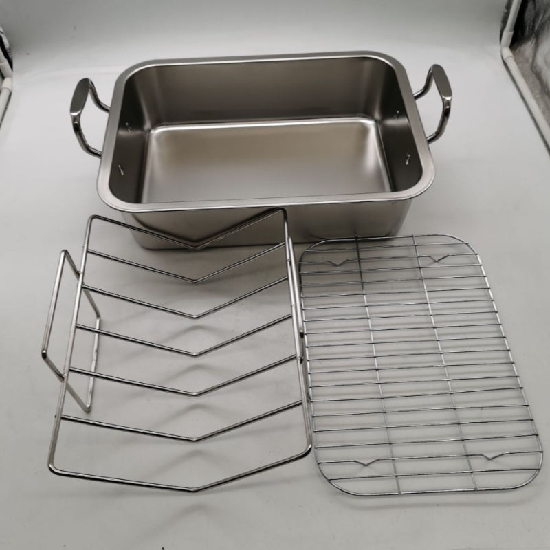 Backform aus Edelstahl – quadratisch, tiefer Schnitt – Bild 4 | LuxeStyle