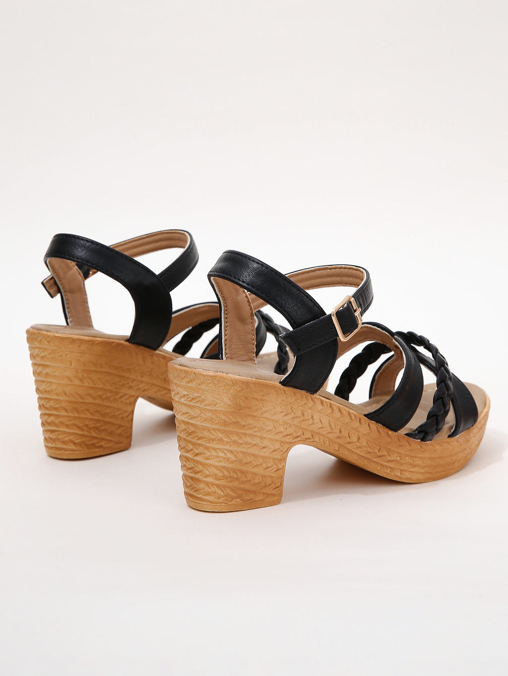 Sandalen mit klobigem Absatz und Knöchelriemen – Bild 2 | LuxeStyle