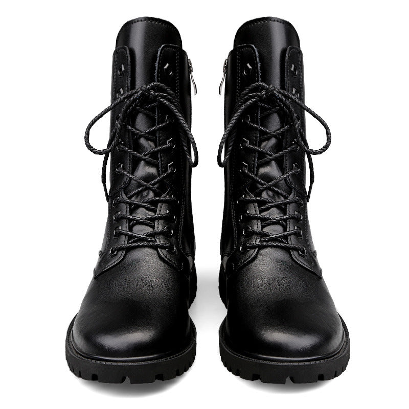 Britische Leder Martin Boots mit Reissverschluss