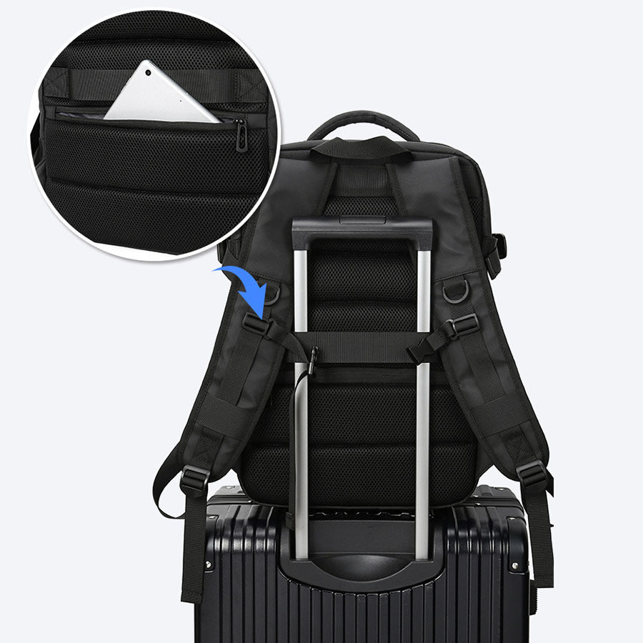 Grosser, wasserdichter Business-Rucksack für 17" Laptop – Bild 3 | LuxeStyle
