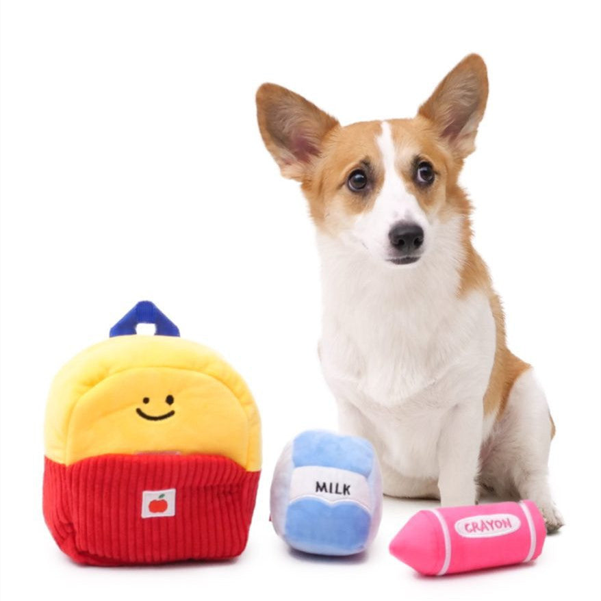 3-teiliges Plüsch-Spielzeug-Set für Hunde