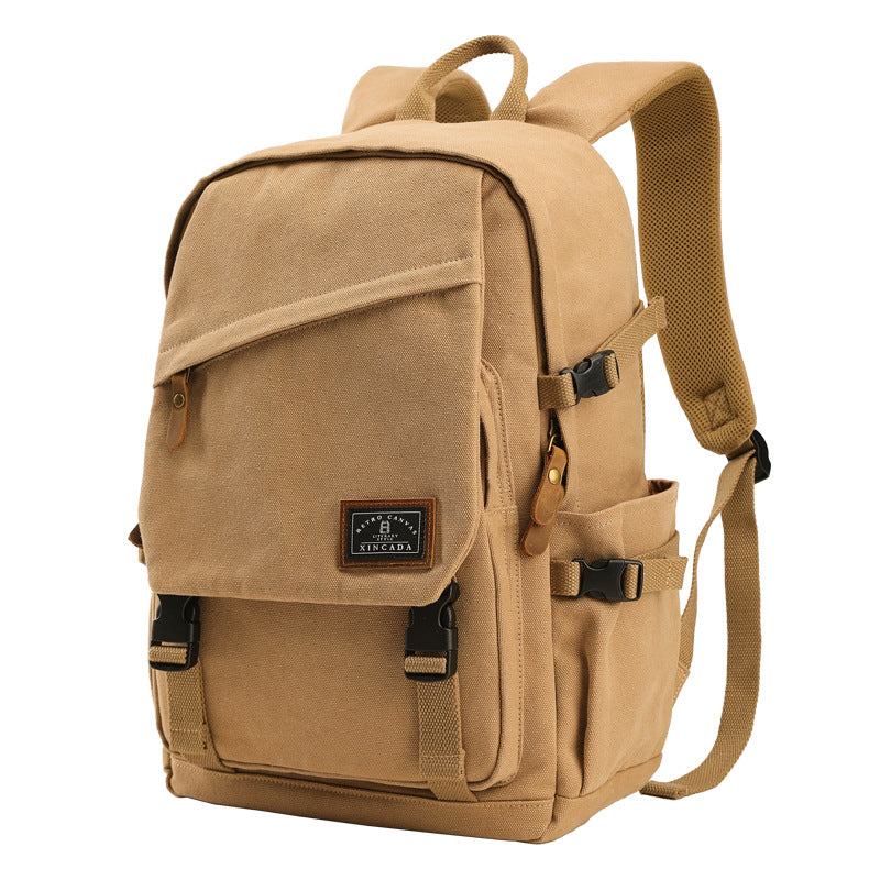 Grosser Canvas Rucksack mit Deckel | LuxeStyle