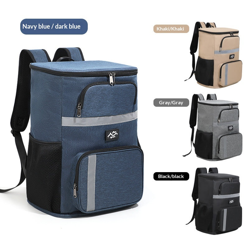 Rucksack aus Oxford-Stoff, schwarz – Bild 5 | LuxeStyle