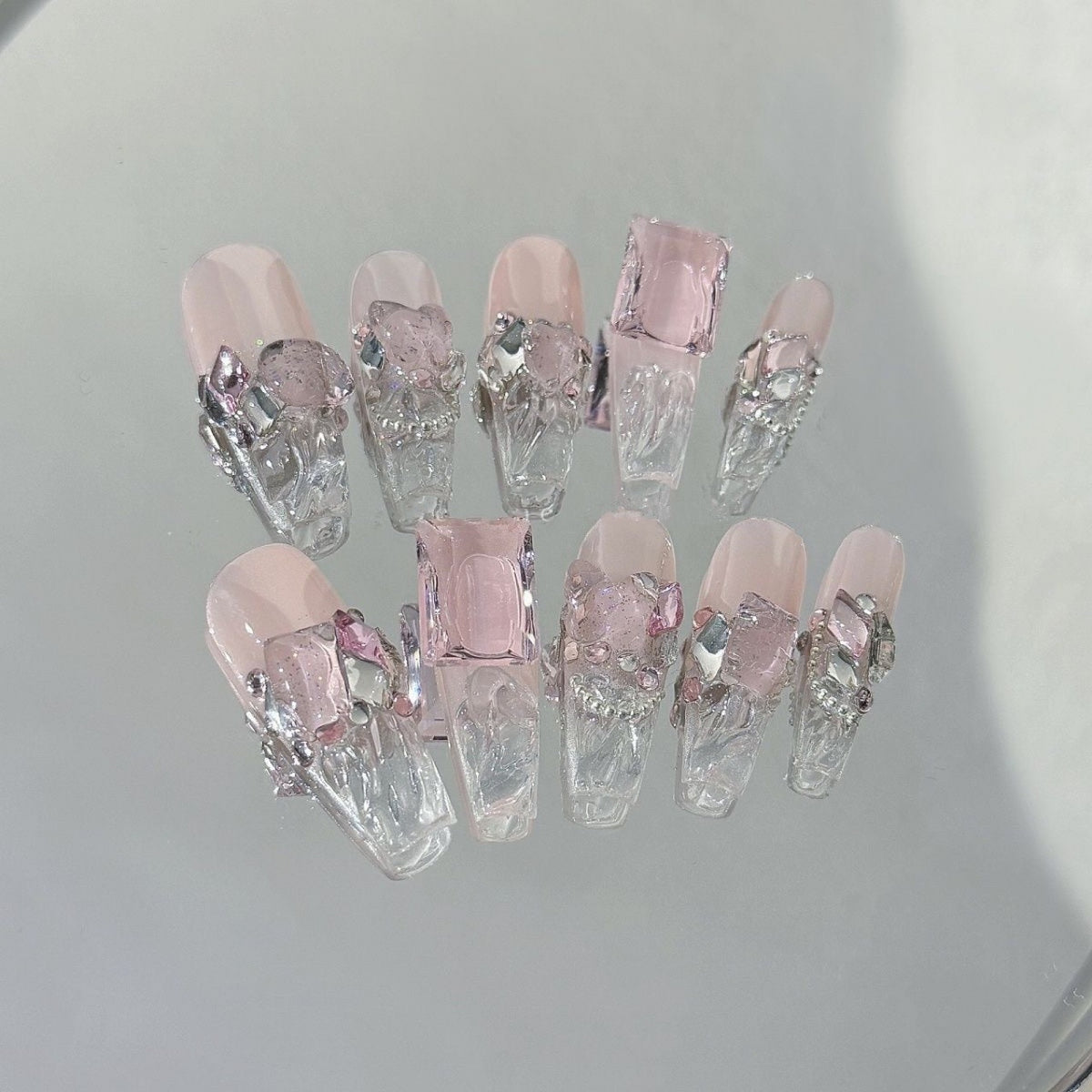 Diamond Girl Pure Desire Wind Mush Ice White Manicure – Bild 3 | LuxeStyle