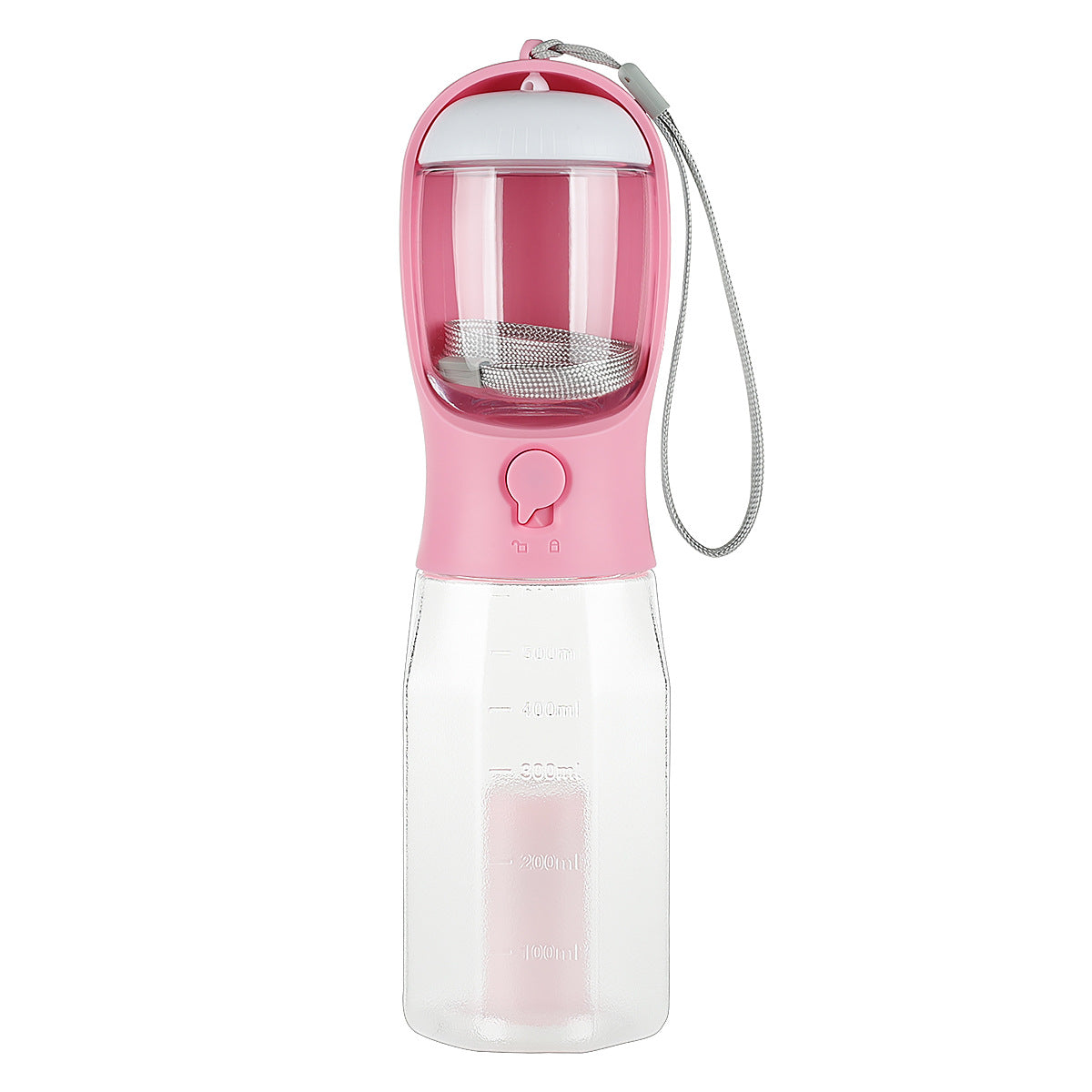 3-in-1 Trinkflasche für Haustiere mit Futter & Kotbeutel