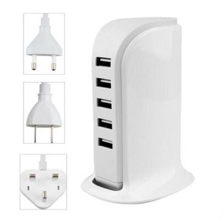 Multifunktionaler 5-Port USB-Lader