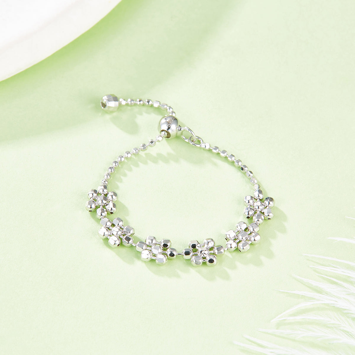 925-Silber Ring Fleur