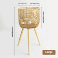 Geflochtener Blumenkübel-Organizer | LuxeStyle