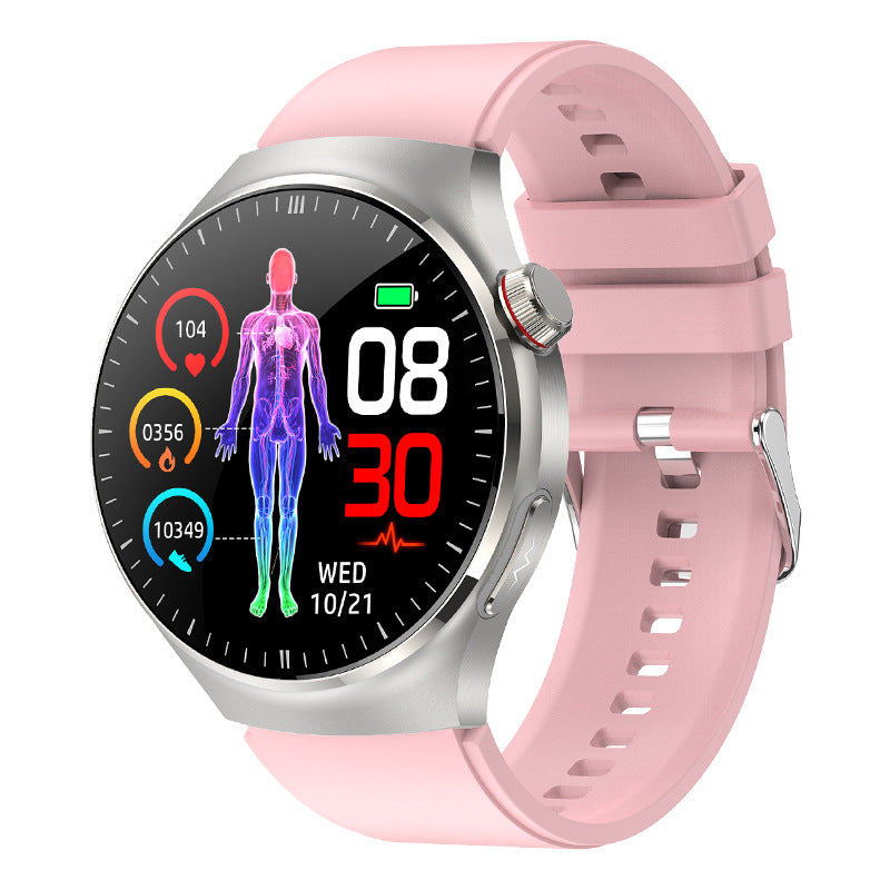 Smartwatch mit EKG, Körperanalyse und Bluetooth-Anruf