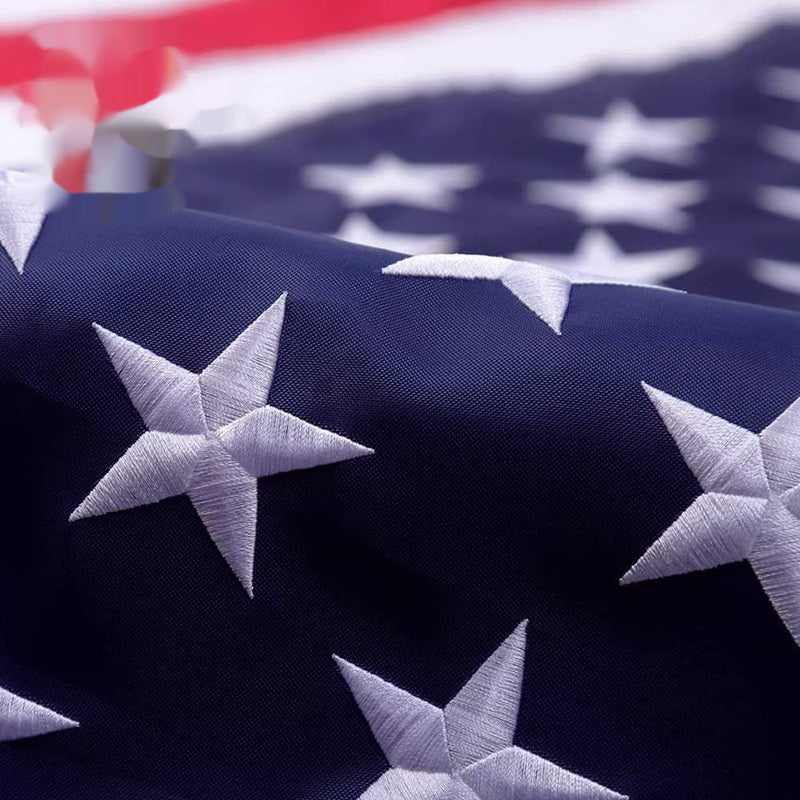 Bestickte US-Flagge aus Oxford-Stoff | LuxeStyle