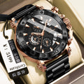 Quarz-Uhr wasserdicht, leuchtend, multifunktional für Herren | LuxeStyle
