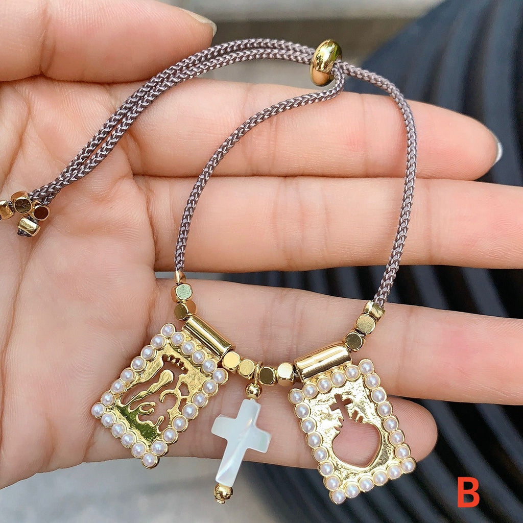 Herz-Kreuz-Muschel-Armband