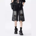 Vintage Ripped Denim Shorts für Herren