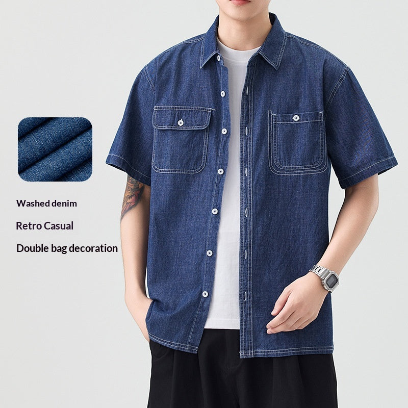 Herren Jeanshemd Slim-Fit – Ansicht 5