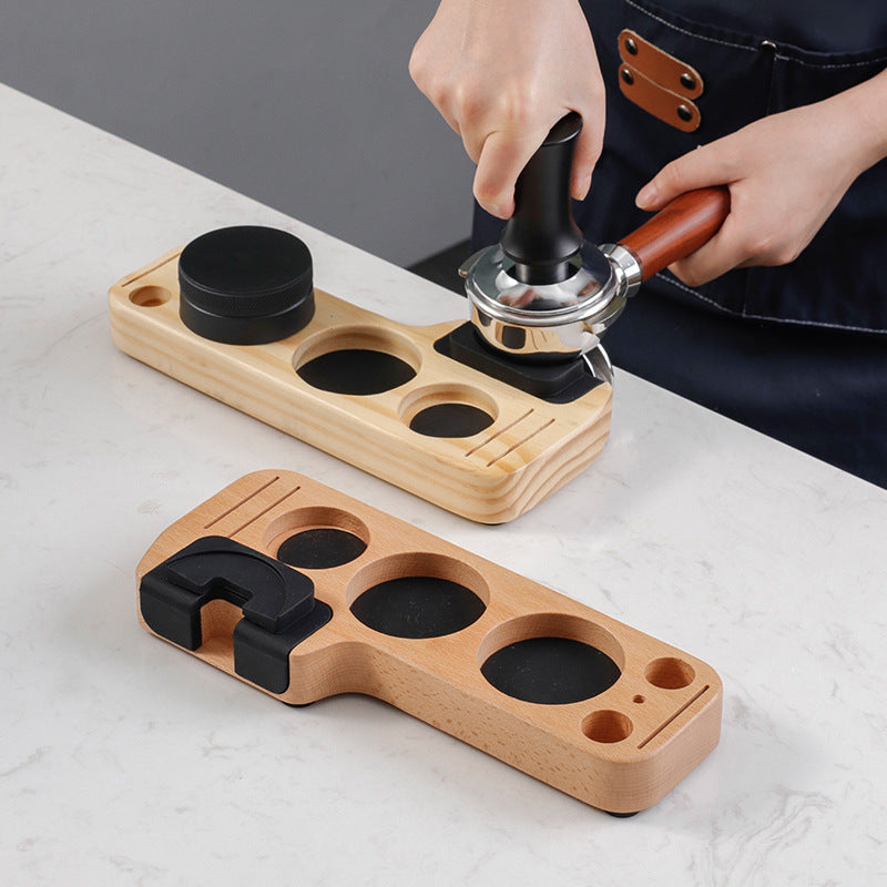 Universal Kaffeepress-Basis aus Buchenholz