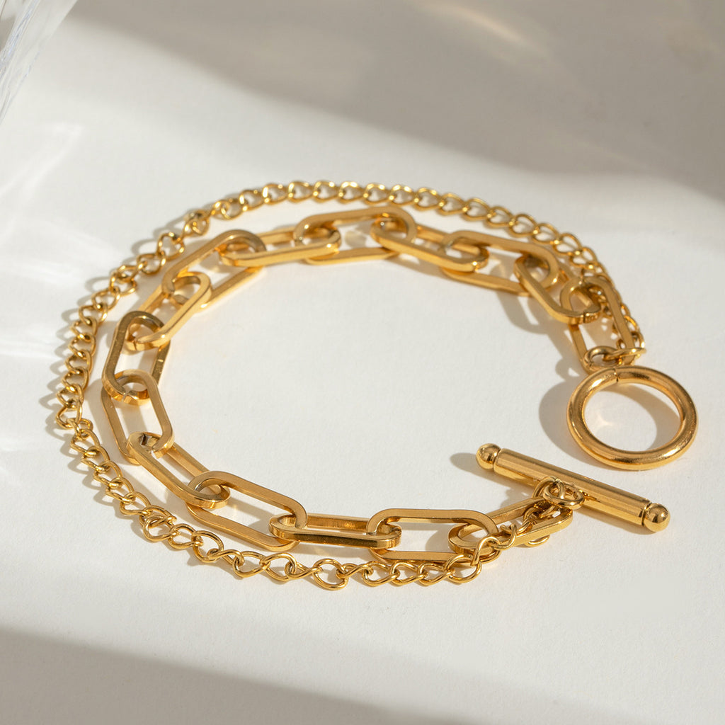 Doppelarmband für Frauen mit OT-Verschluss – Bild 3 | LuxeStyle