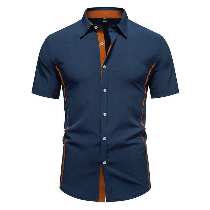 Herrenlangarmshirt mit Farbblock-Design – Bild 6 | LuxeStyle
