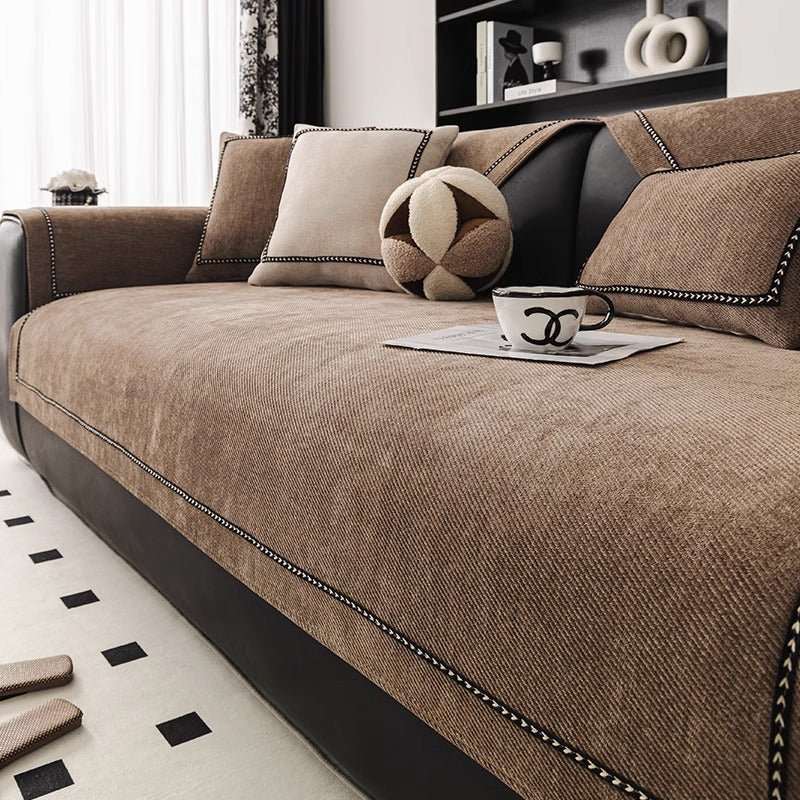 Chenille Anti-Rutsch Sofa-Schonbezug