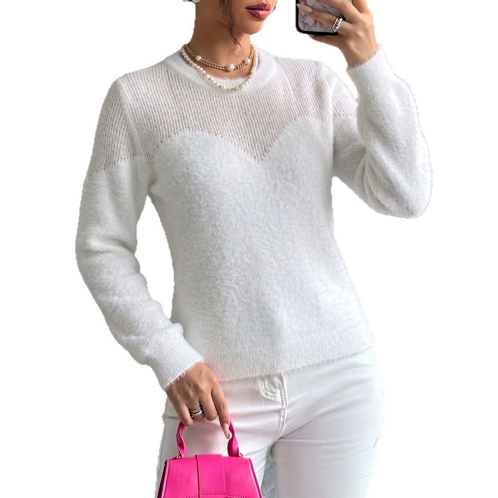 Weisser Pullover