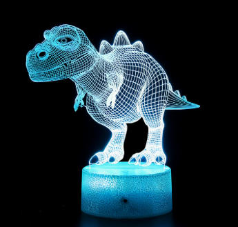 Buntes 3D Dinosaurier LED Nachtlicht