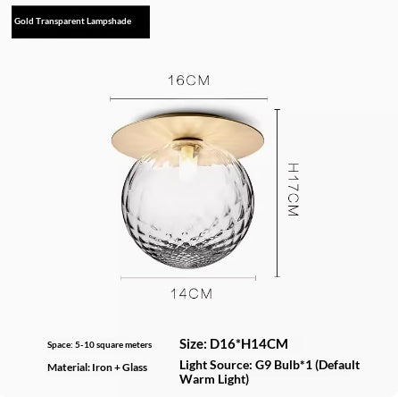 Wandlampe mit Spiegel-Finish