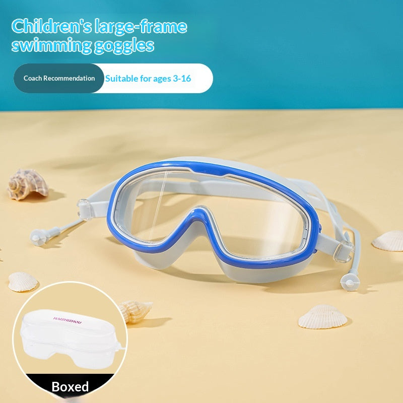 Kinder Schwimmbrille mit grossem Rahmen