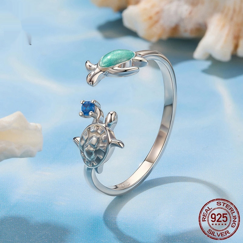 Verstellbarer Ring im Ozean-Stil für Damen – Bild 4 | LuxeStyle