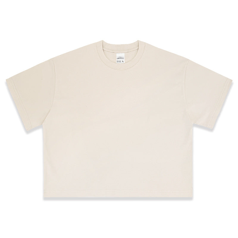 Vintage Cropped T-Shirt aus Baumwolle – Ansicht 7