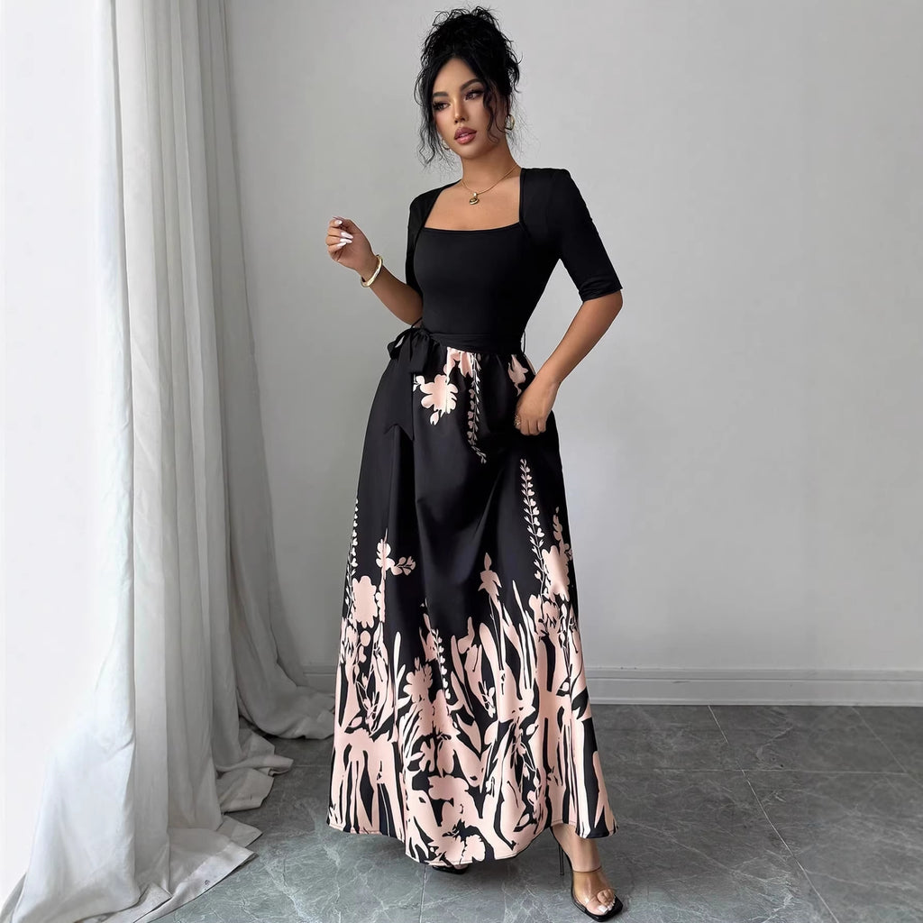 Elegantes A-Linien Kleid mit Blumenprint – Bild 6 | LuxeStyle