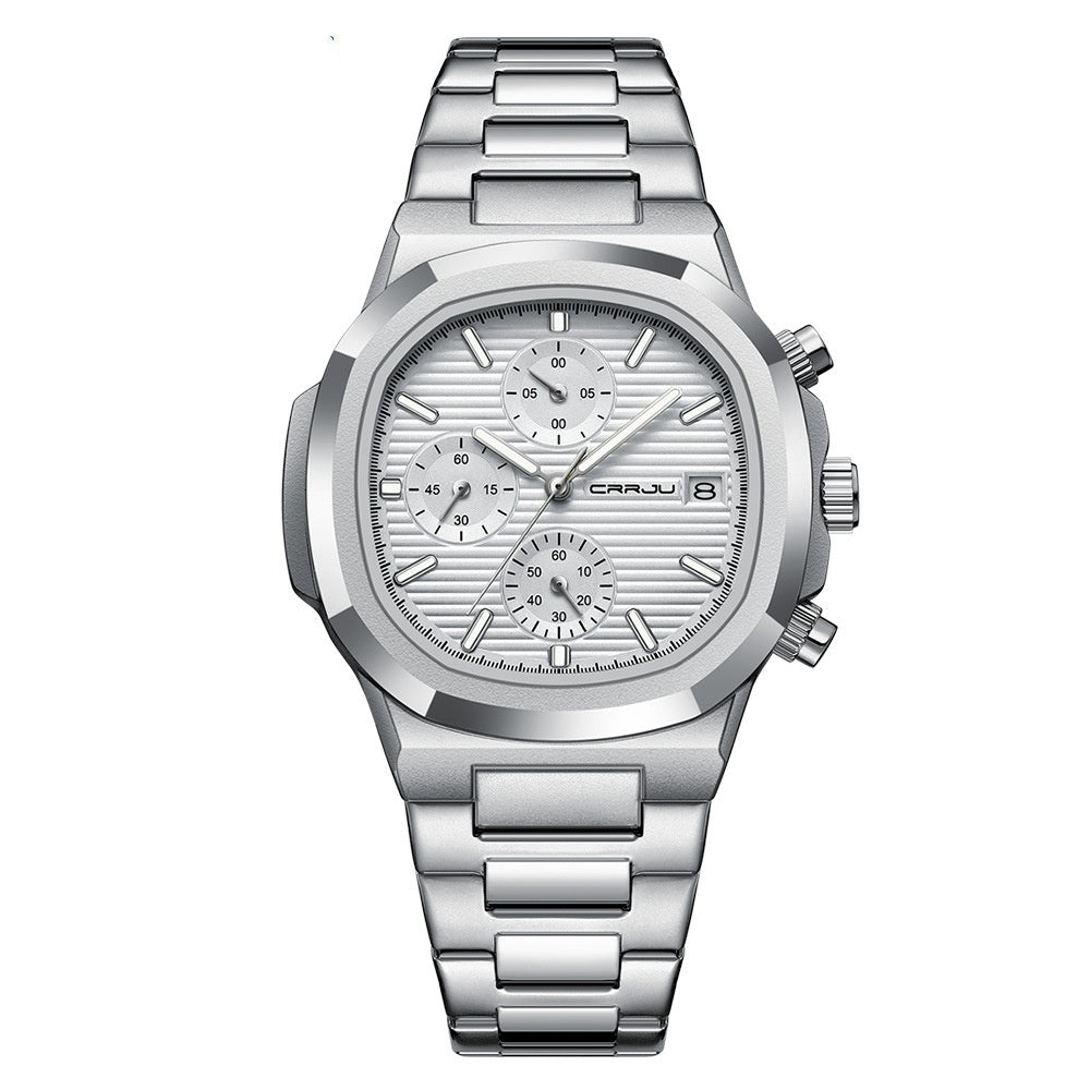 Multifunktionaler Quartz-Wasserdichter Business-Armbanduhr