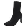 Elastische Stiefeletten mit Chunky-Heel und Karree-Spitze – Bild 2 | LuxeStyle