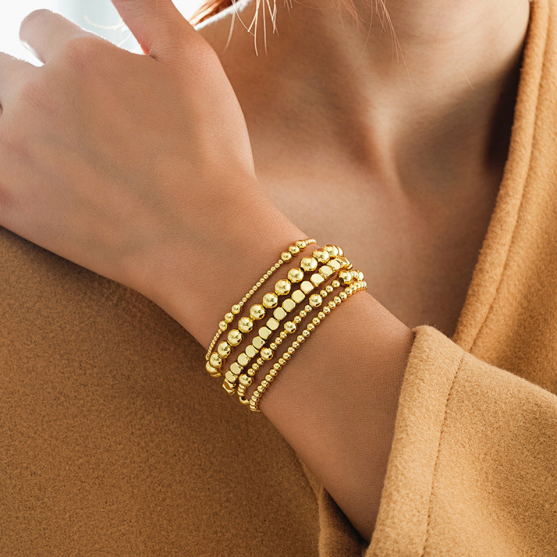 Elastisches Perlenarmband-Set (5-teilig) | LuxeStyle