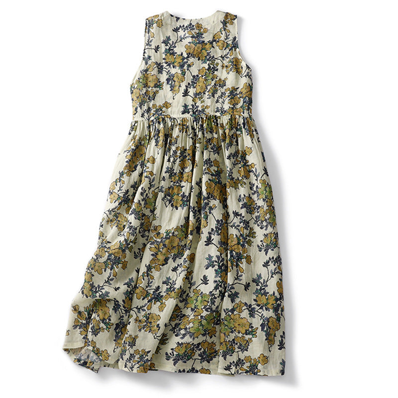 Luftiges Chiffon-Kleid mit Plisseerock