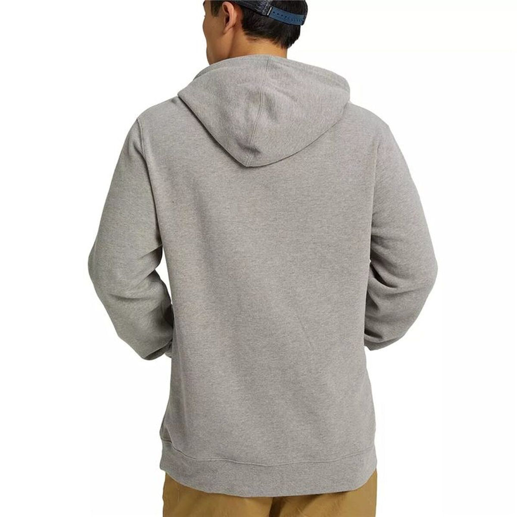 Herren Sweater mit Kapuze Burton Mountain Pullover Hoodie Hellgrau