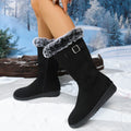 Winter-Boots mit Chunky-Sohle und Fellfutter – Bild 8 | LuxeStyle