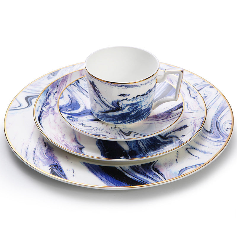 Banjian Geschirrset «Purple Ink» – Bild 3 | LuxeStyle