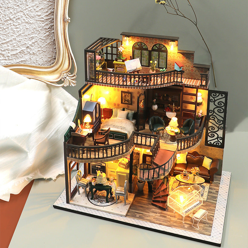 DIY Retro Loft Apartment Holzmodell – Bild 1 | LuxeStyle