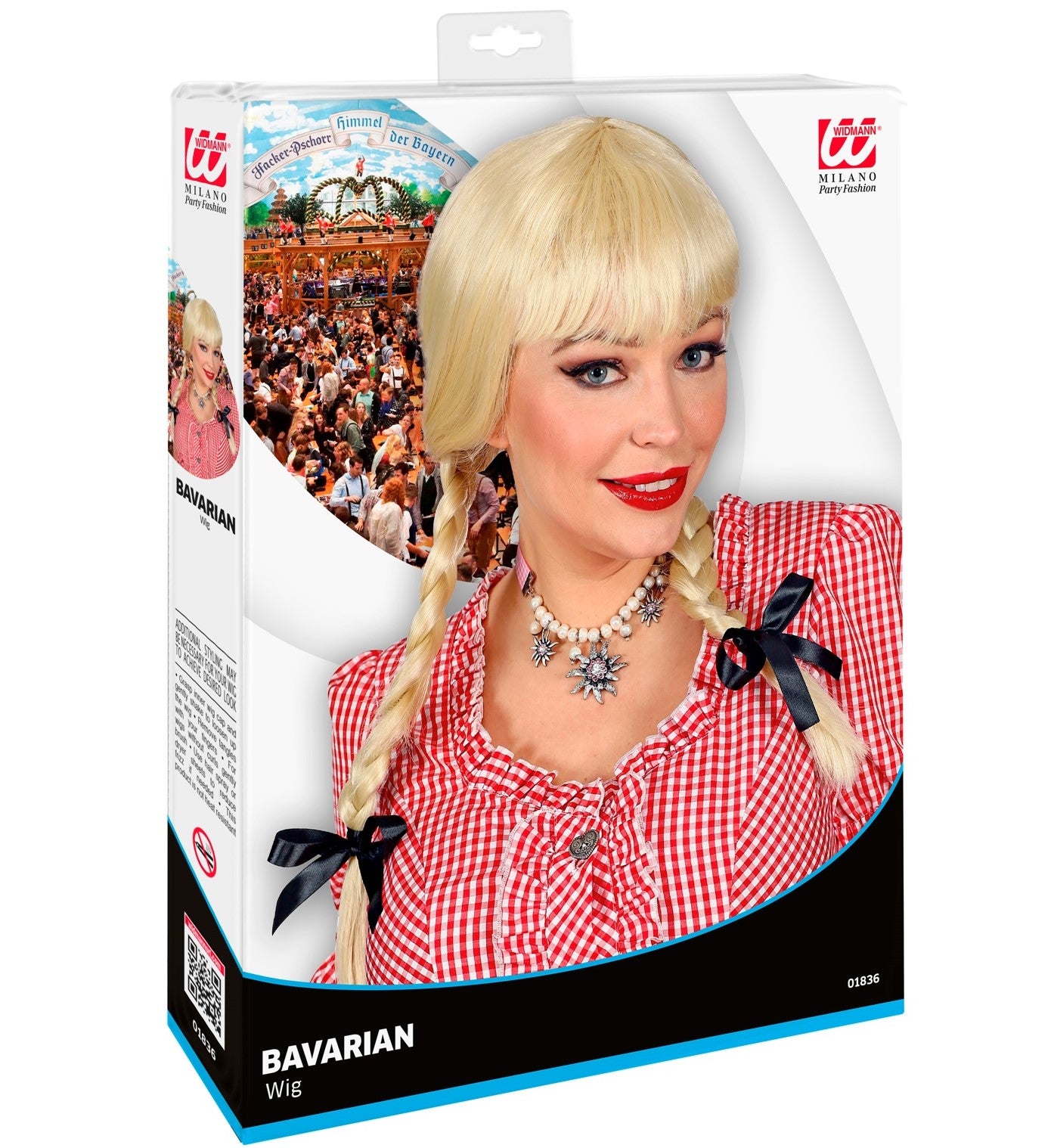 Perücke Bayerin Blonde Zöpfe
