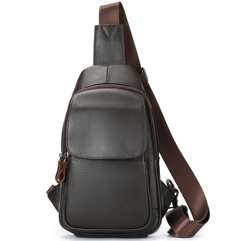 Brusttasche aus Vollnarbenleder für Herren