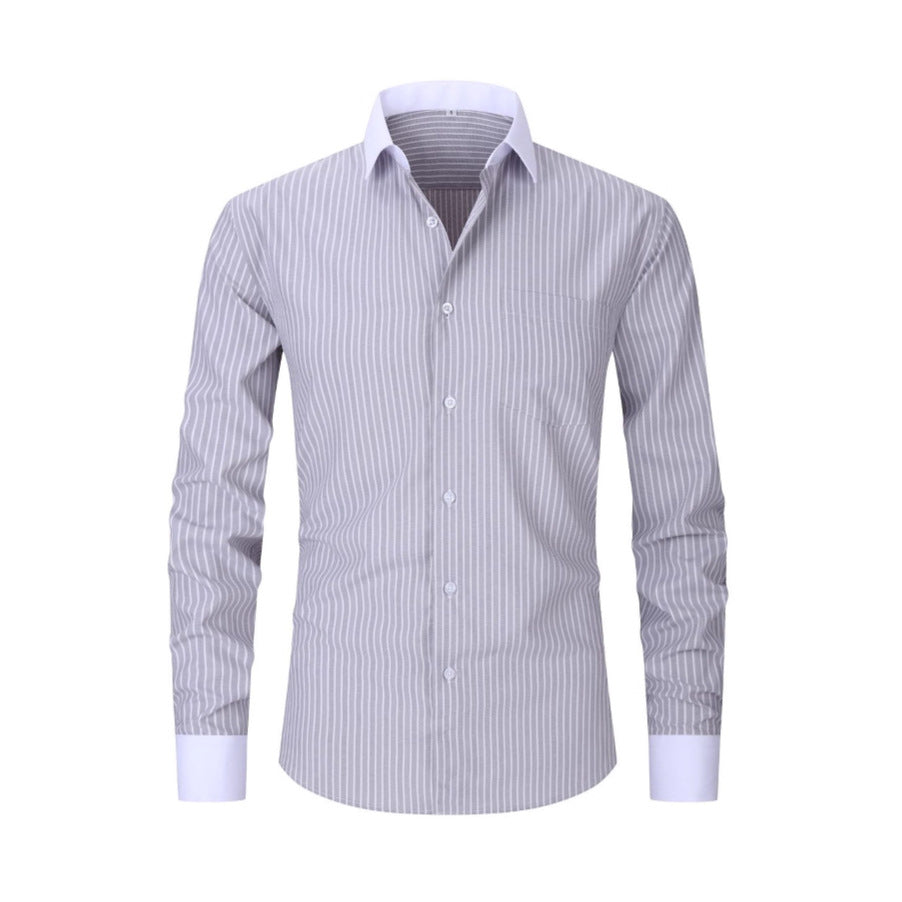 Gestreiftes Slim Fit Hemd für Herren – Bild 14 | LuxeStyle