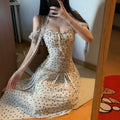 Retro Polka-Dot Camisole-Kleid für Damen