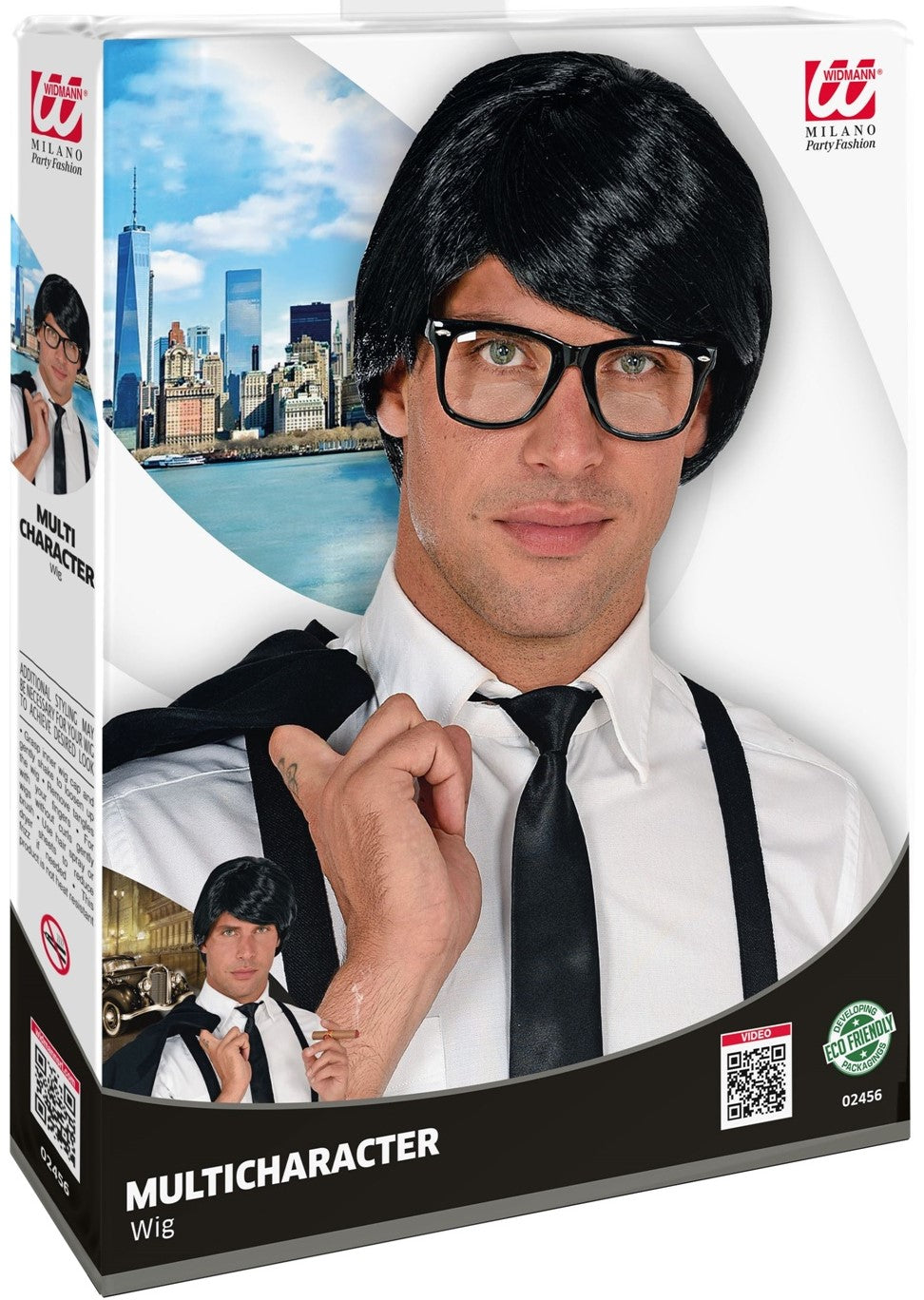 Perücke schwarz für Herren – Bild 1 | LuxeStyle
