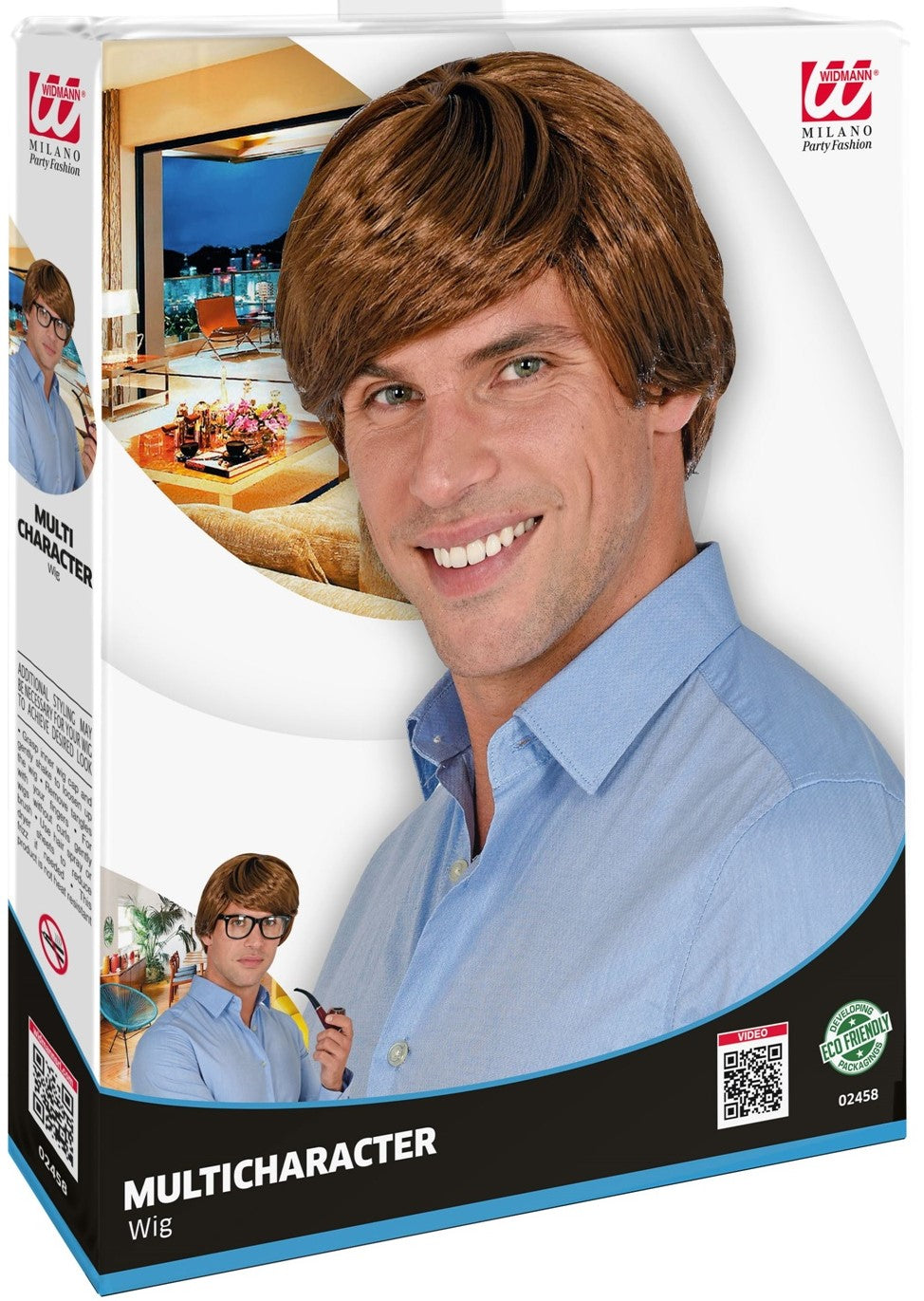 Perücke braun für Herren – Bild 1 | LuxeStyle